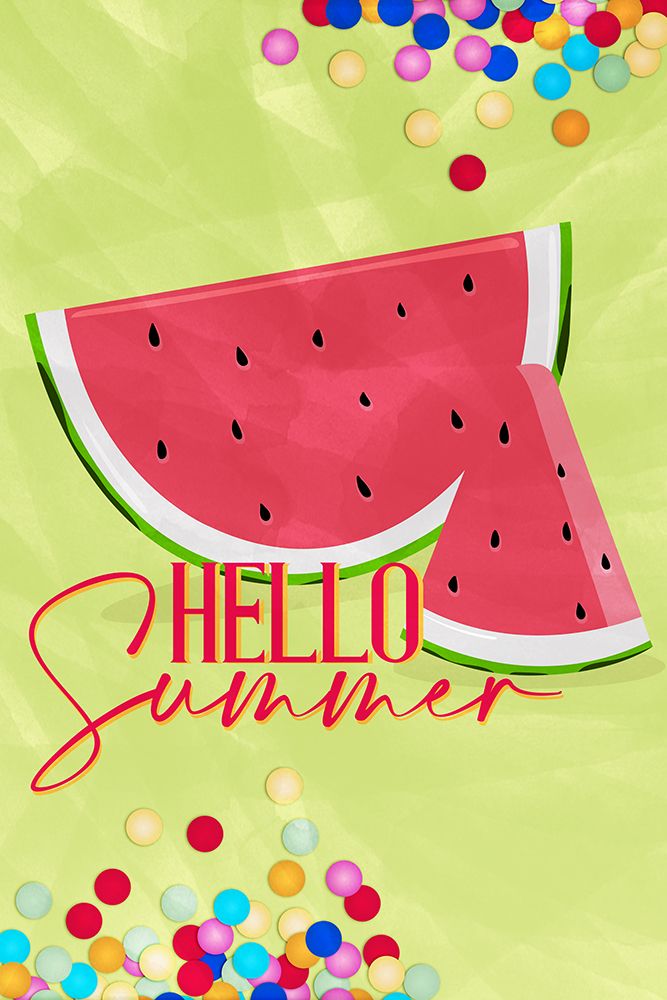 Watermelon Summer Flag art print by Kimberly Allen for $57.95 CAD