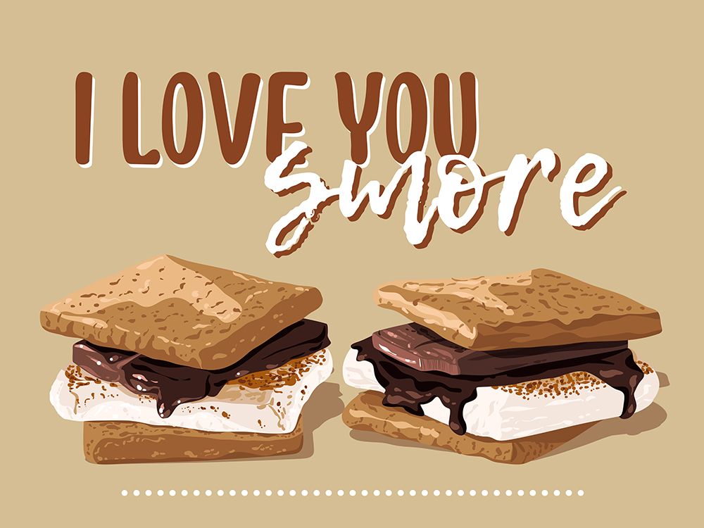 I Love You Smore art print by Kimberly Allen for $57.95 CAD