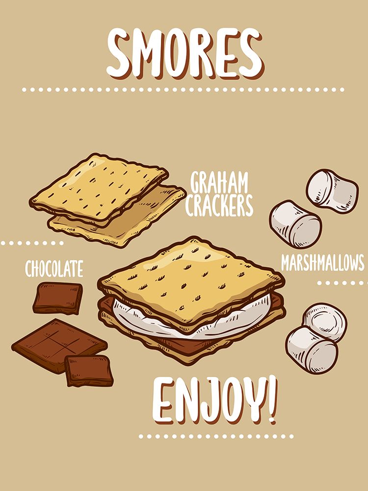 Smores Recipe art print by Kimberly Allen for $57.95 CAD