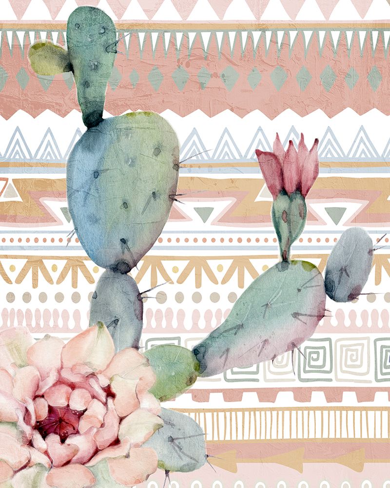 Tribal Cactus 1 art print by Kimberly Allen for $57.95 CAD