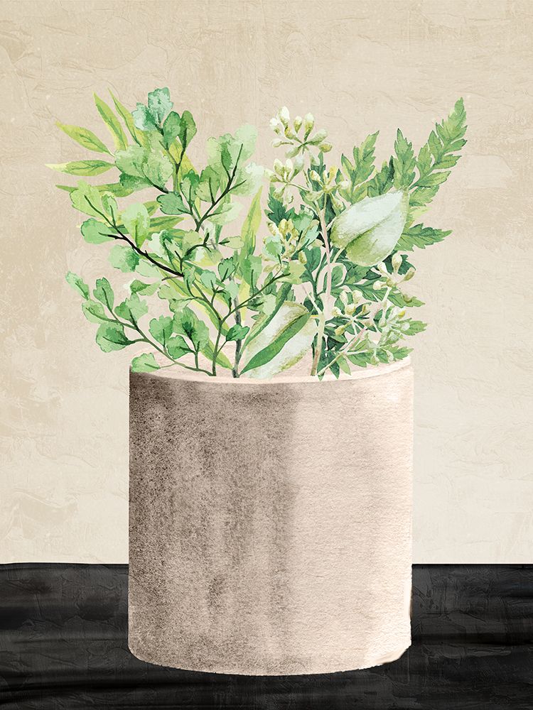 Stone Vase Greens 2 art print by Kimberly Allen for $57.95 CAD
