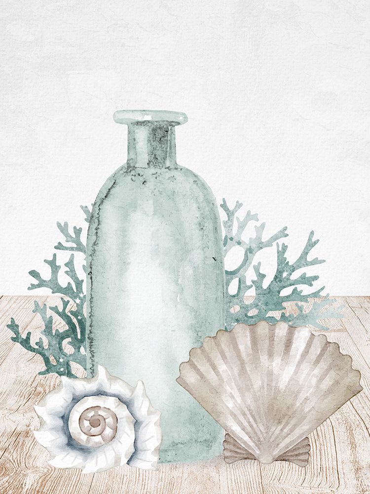 Sea Glass Shells 1 V2 art print by Kimberly Allen for $57.95 CAD