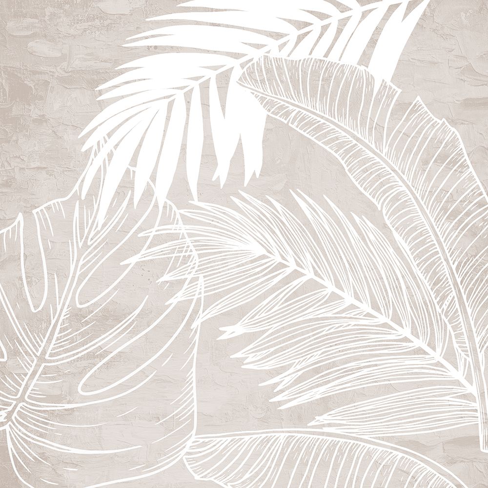 White And Cream Palms 1 art print by Kimberly Allen for $57.95 CAD