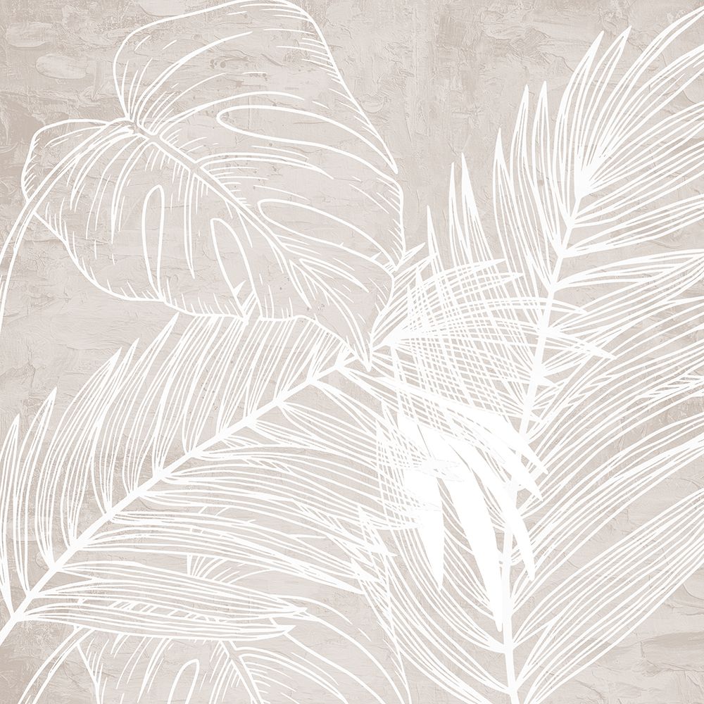 White And Cream Palms 2 art print by Kimberly Allen for $57.95 CAD