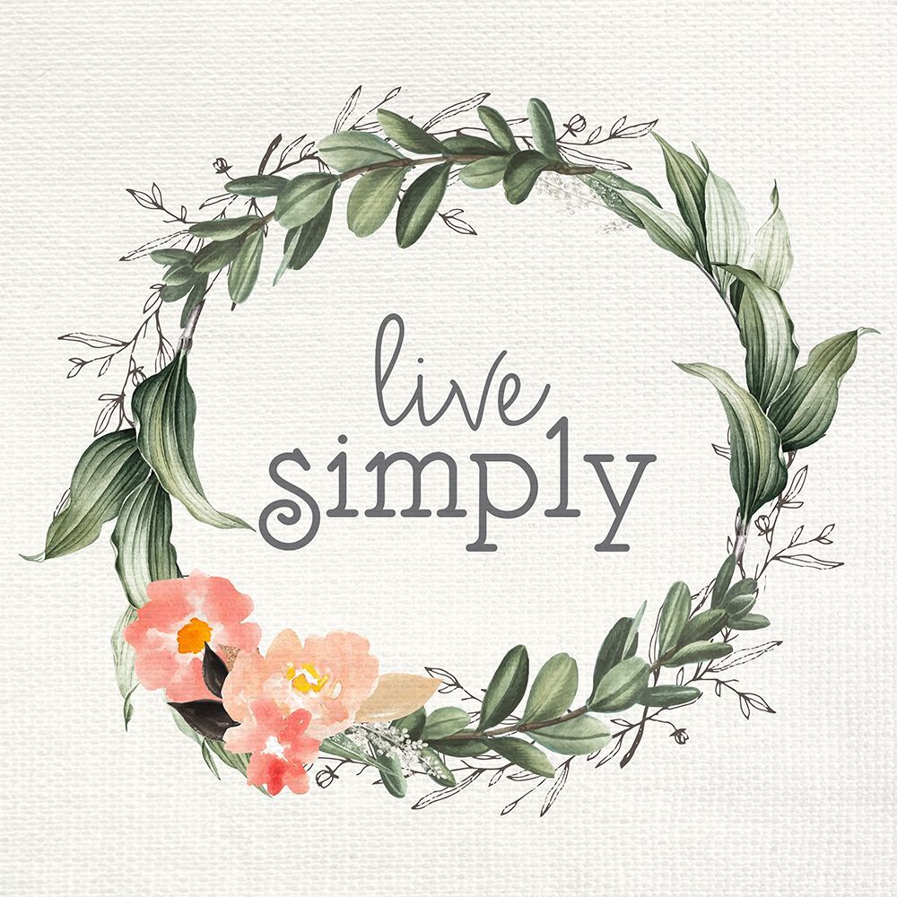 Live Simply Greens art print by Kimberly Allen for $57.95 CAD
