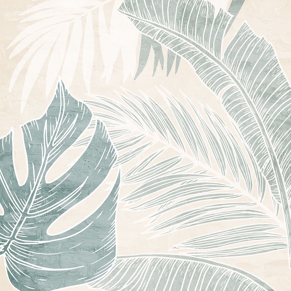 Blue Surf Palms 1 art print by Kimberly Allen for $57.95 CAD
