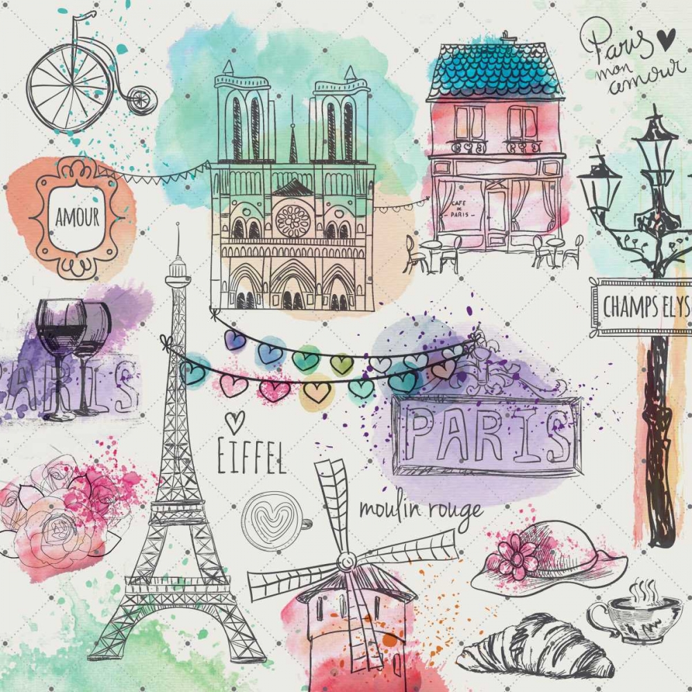 A Day In Paris art print by Kimberly Allen for $63.95 CAD