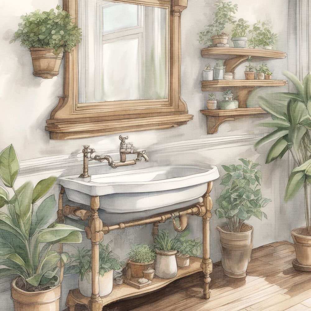Plant Bath 2 art print by Kimberly Allen for $57.95 CAD