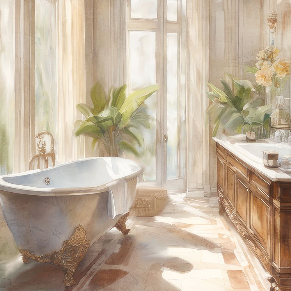 Serenity Bath 1 art print by Kimberly Allen for $57.95 CAD