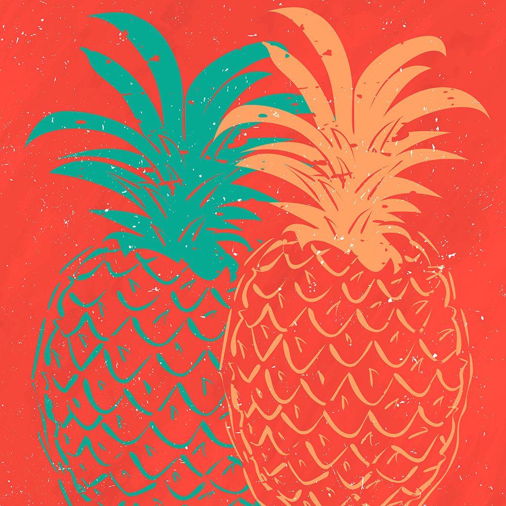 Bright Pineapple Summer art print by Kimberly Allen for $57.95 CAD