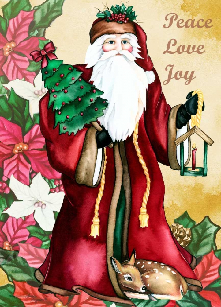 Peace Love Joy art print by Laurie Korsgaden for $57.95 CAD