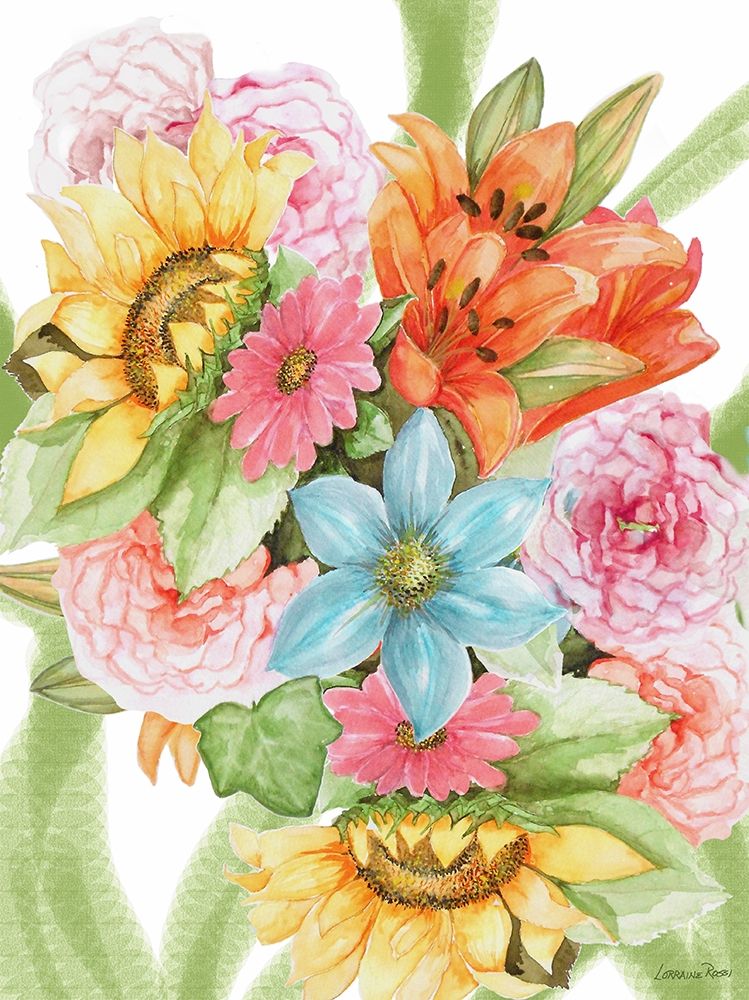 Jungle Bouquet II art print by Lorraine Rossi for $57.95 CAD
