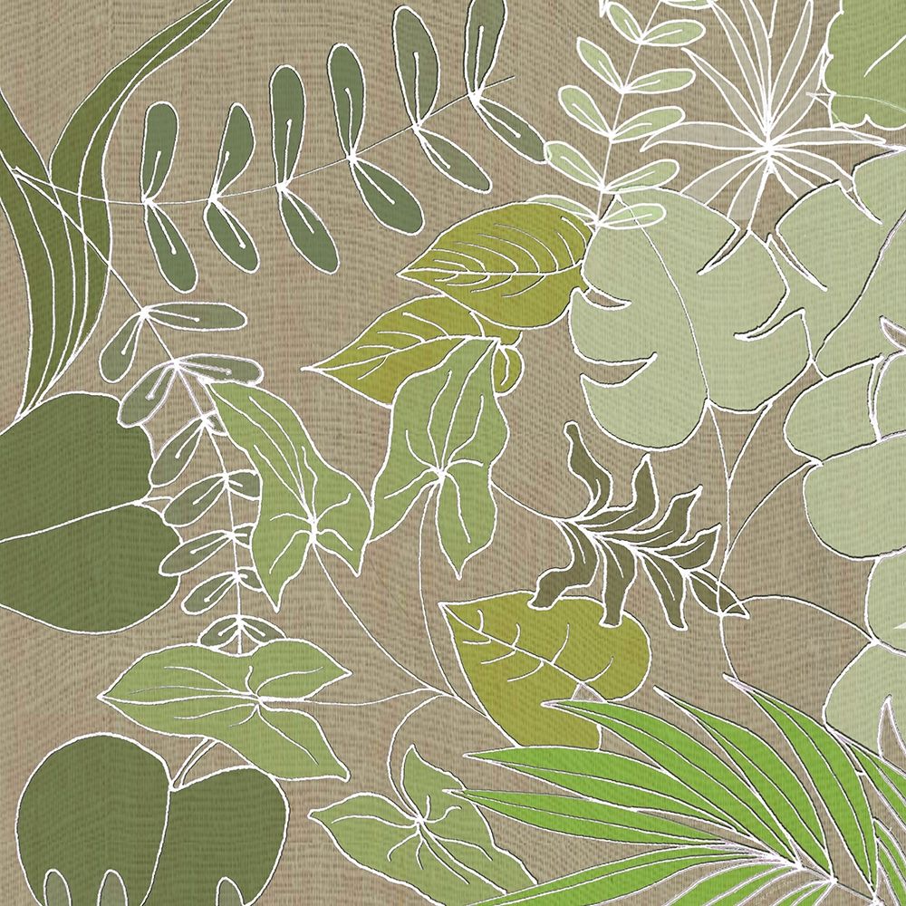 Linen Leaves 1 art print by Lorraine Rossi for $57.95 CAD