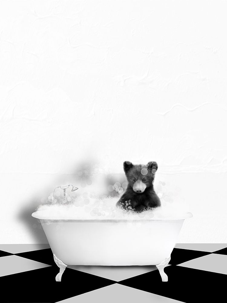 Bear In Bath art print by Leah Straatsma for $57.95 CAD