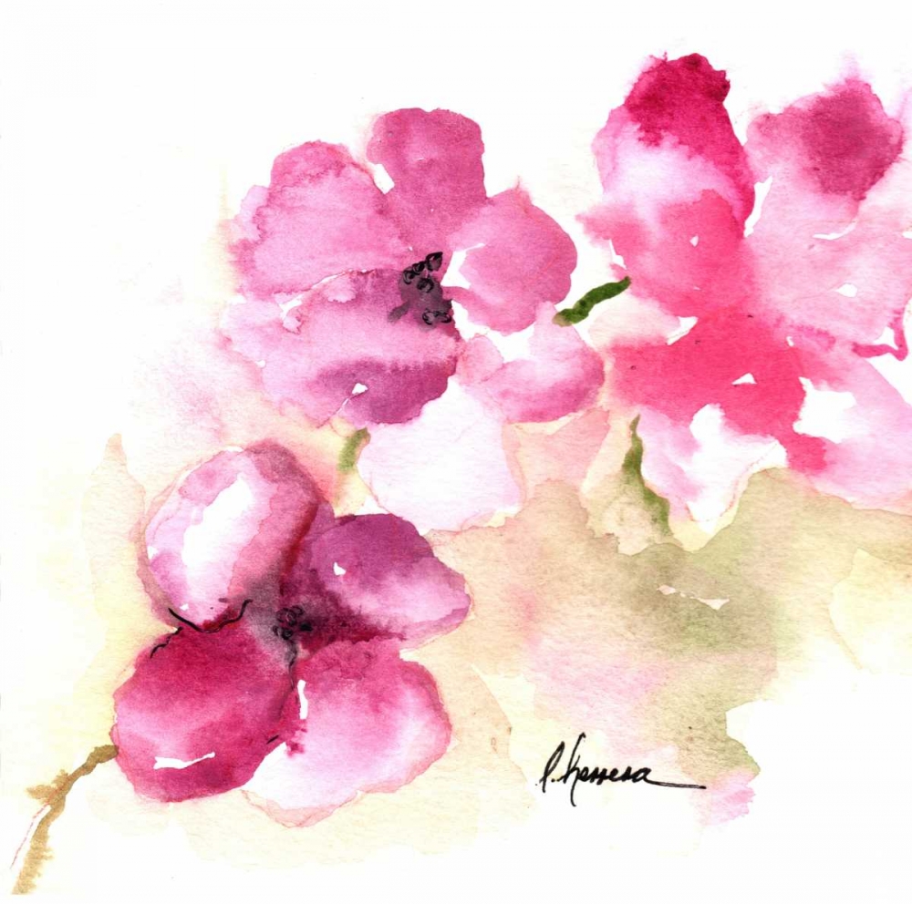Pink Posies art print by May for $57.95 CAD
