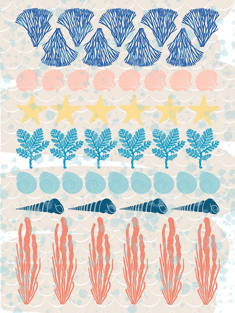 Ocean Pattern art print by Melody Hogan for $57.95 CAD