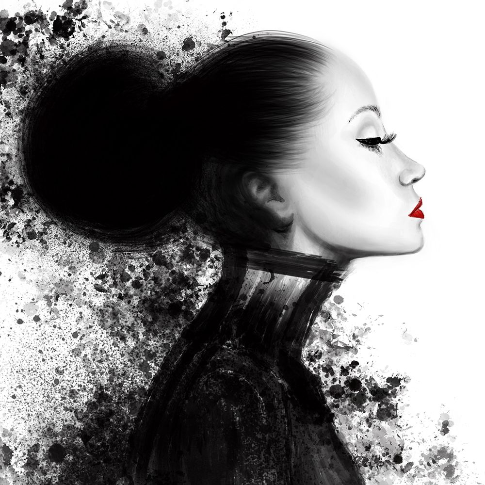 Fashion Profile Red Lips 1 art print by Melody Hogan for $57.95 CAD