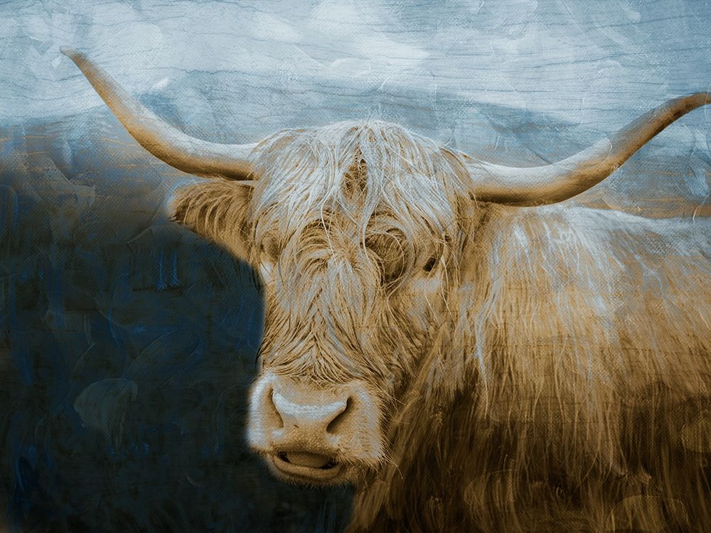 Marvelous Hairy Bull art print by Marcus Prime for $57.95 CAD