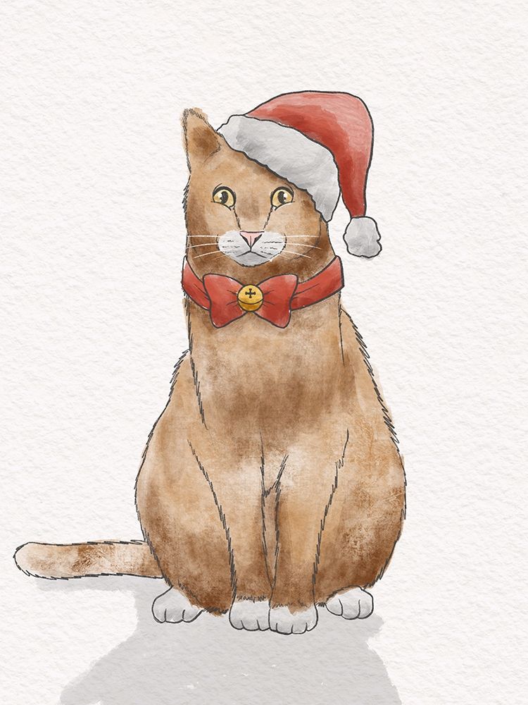 Holiday Kitty art print by Marcus Prime for $57.95 CAD