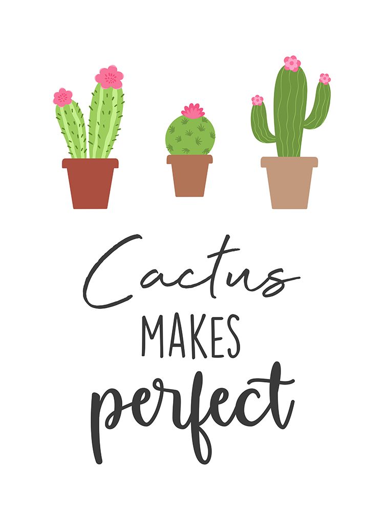 Cactus Makes Perfect art print by Marcus Prime for $57.95 CAD