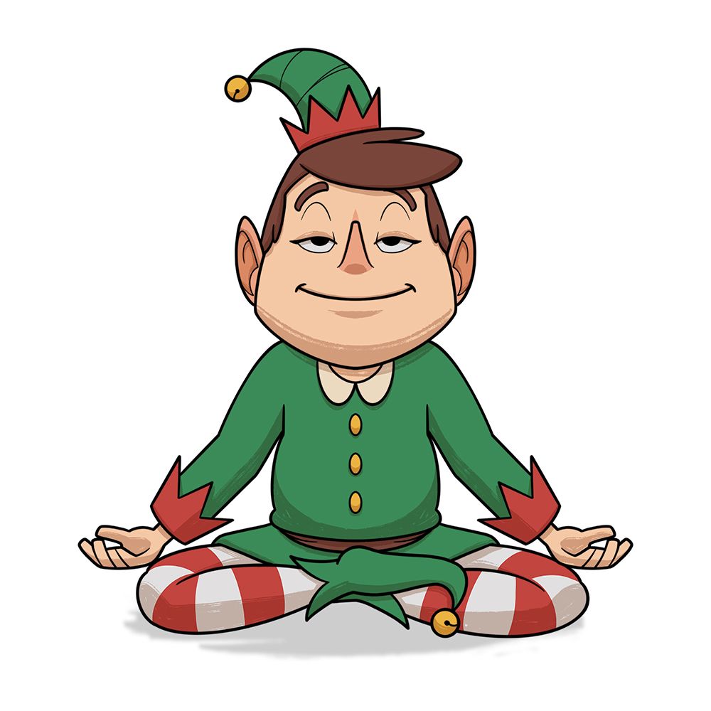 Yoga Elf 4 art print by Marcus Prime for $57.95 CAD