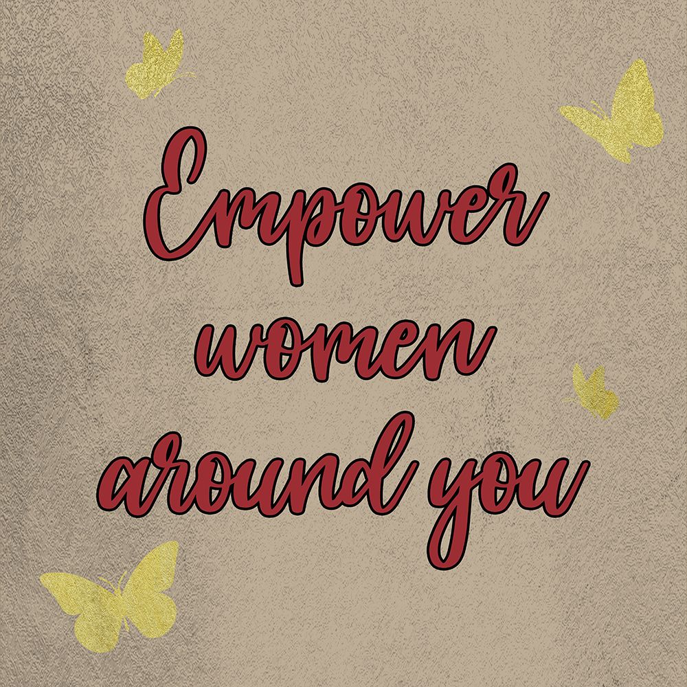 Crimson Empower Women art print by Marcus Prime for $57.95 CAD