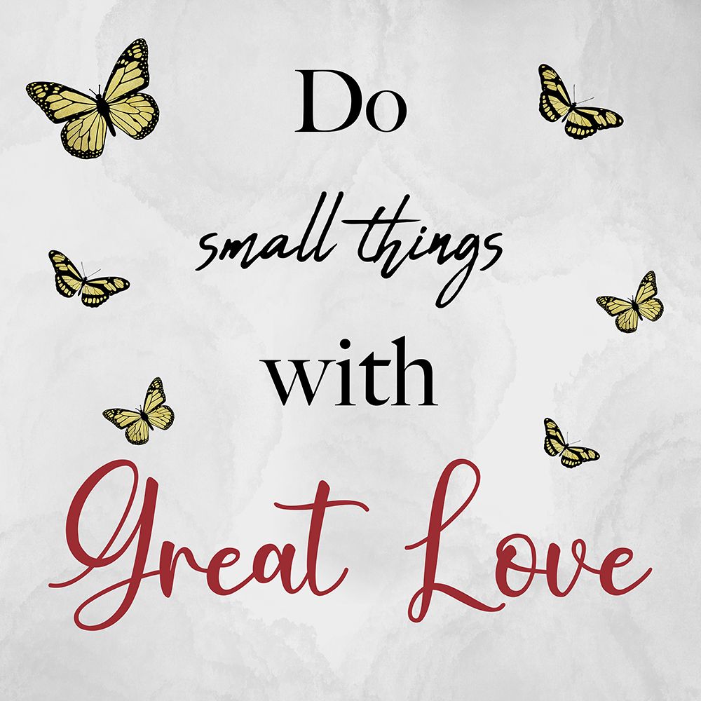 Crimson Small Things Great Love art print by Marcus Prime for $57.95 CAD