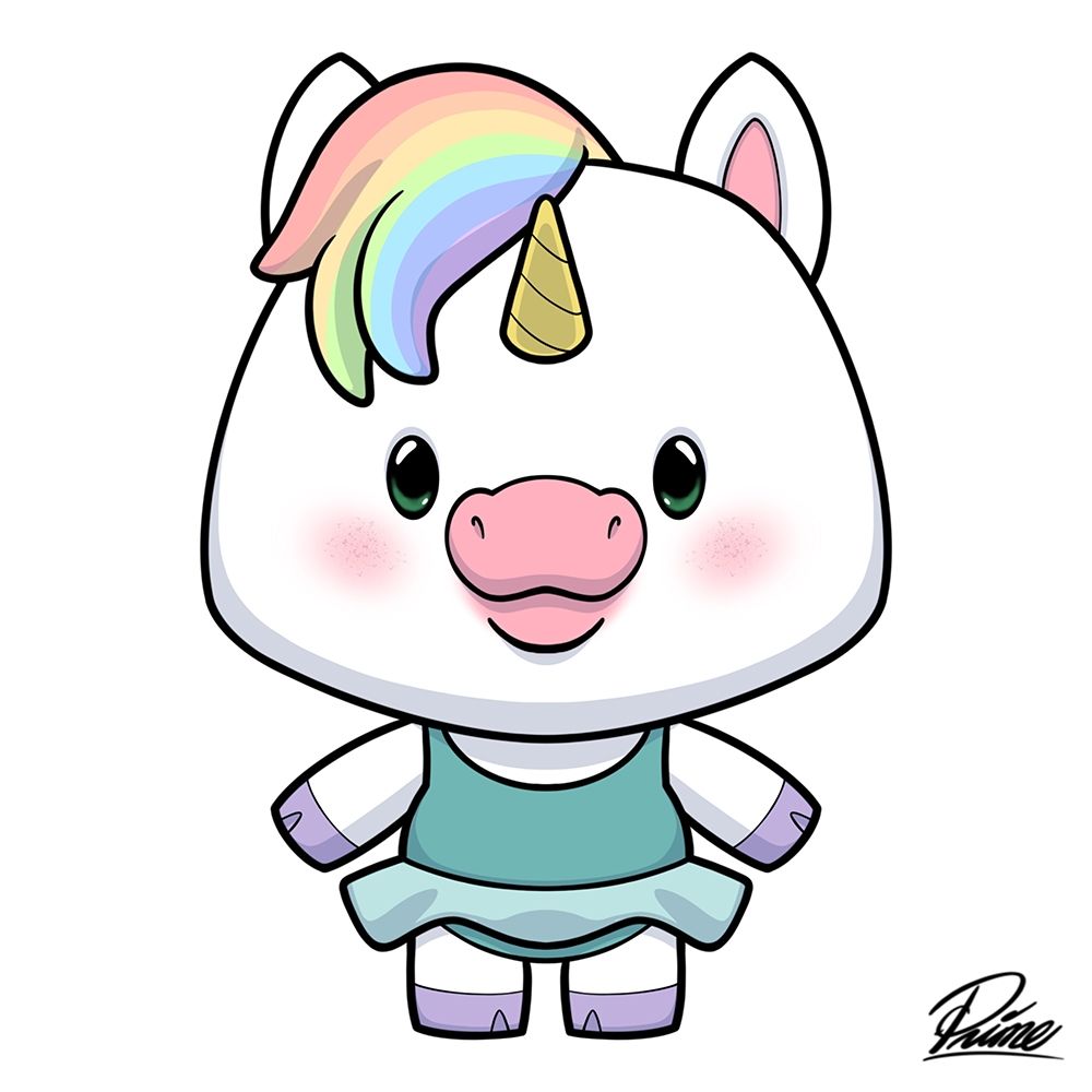Zoe Unicorn art print by Marcus Prime for $57.95 CAD