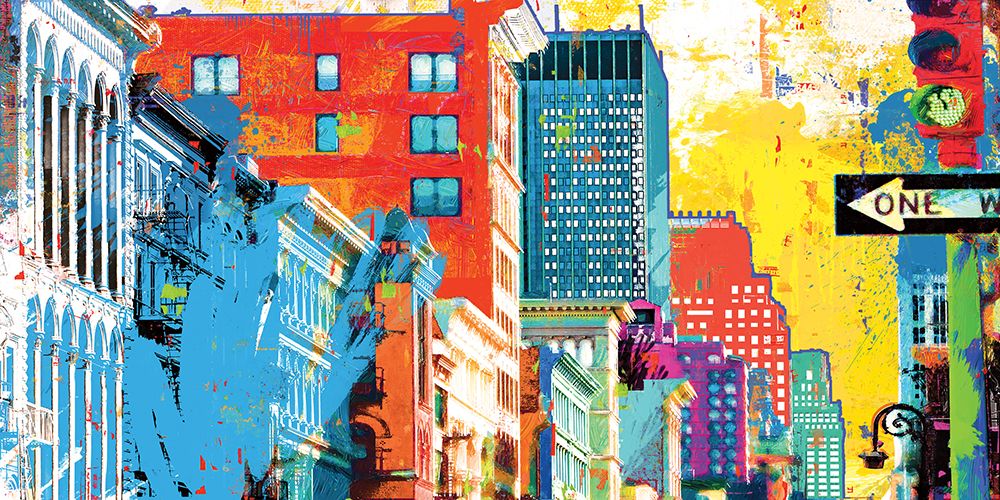 Broadway And Spring Street art print by Savannah Miller for $57.95 CAD