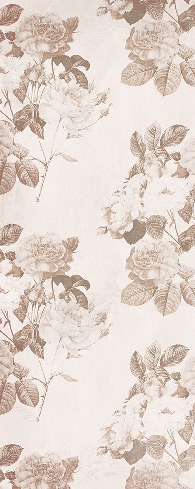 Sepia Flower Pattern art print by Milli Villa for $57.95 CAD