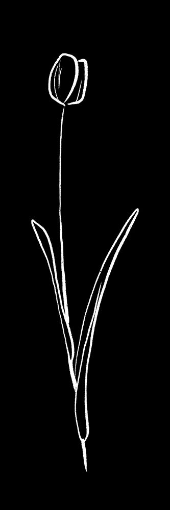 Simple Black Flower 2 art print by Milli Villa for $57.95 CAD