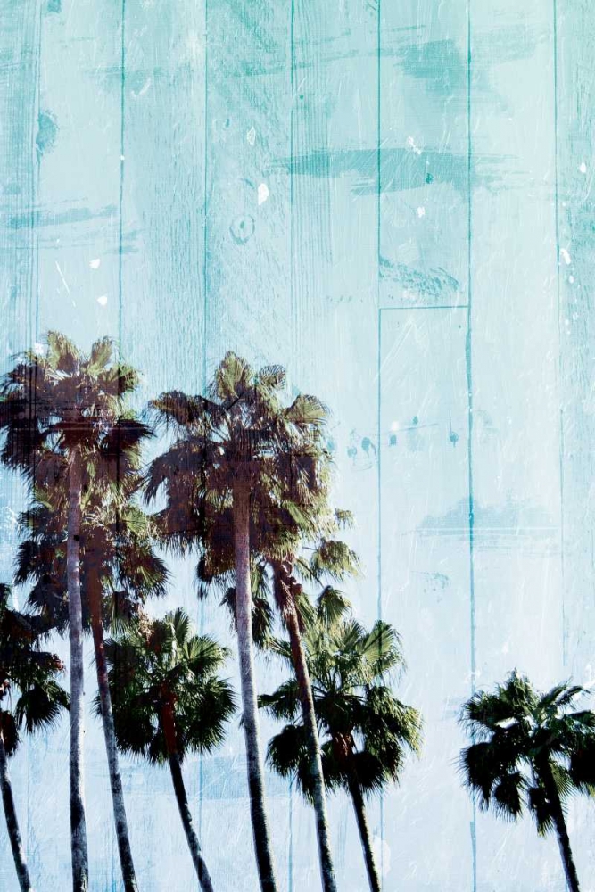 Palm Cool Blue art print by Milli Villa for $57.95 CAD
