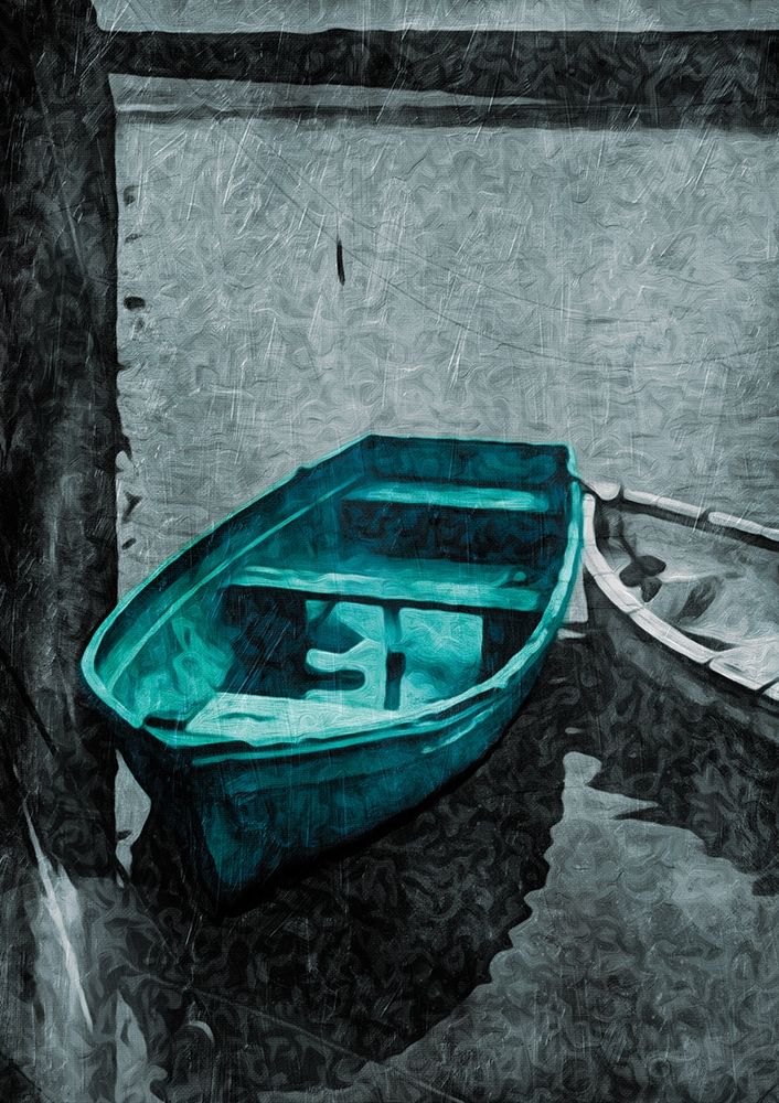 Boat In The Grey art print by Milli Villa for $57.95 CAD