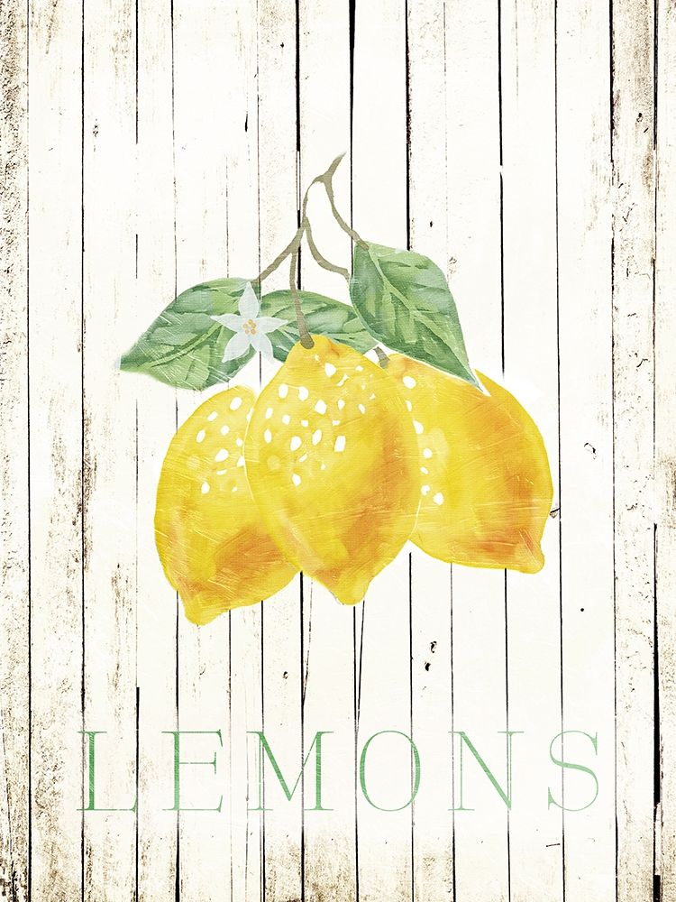 Wood Lemons art print by Milli Villa for $57.95 CAD