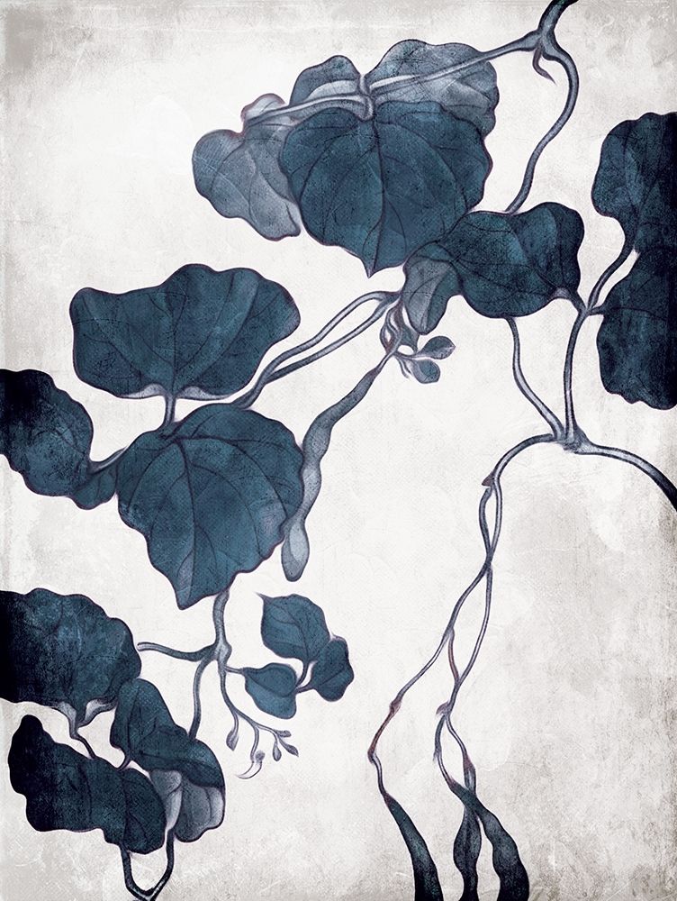 Blue Hanging Leaves 1 art print by Milli Villa for $57.95 CAD