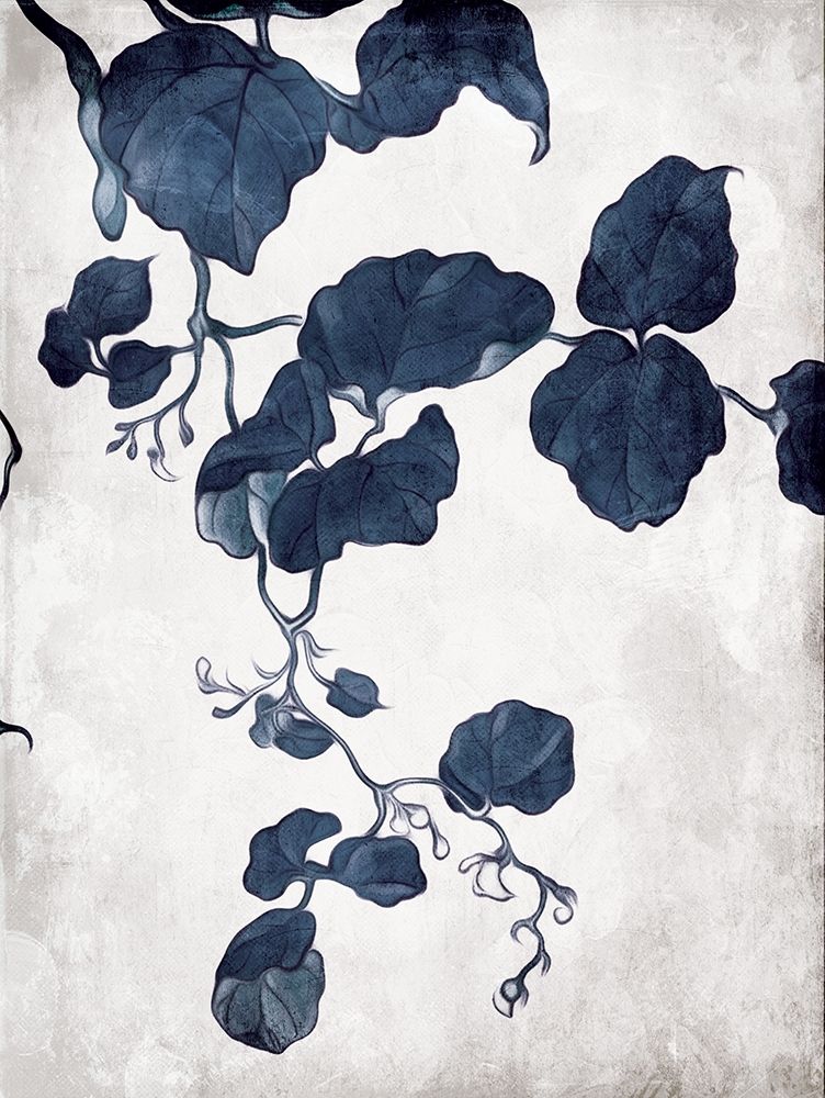 Blue Hanging Leaves 2 art print by Milli Villa for $57.95 CAD