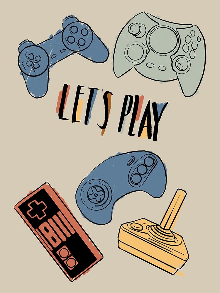 Retro Game Play art print by Milli Villa for $57.95 CAD
