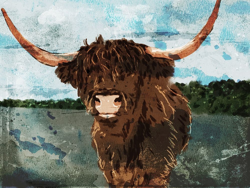 Hi Bull art print by Milli Villa for $57.95 CAD