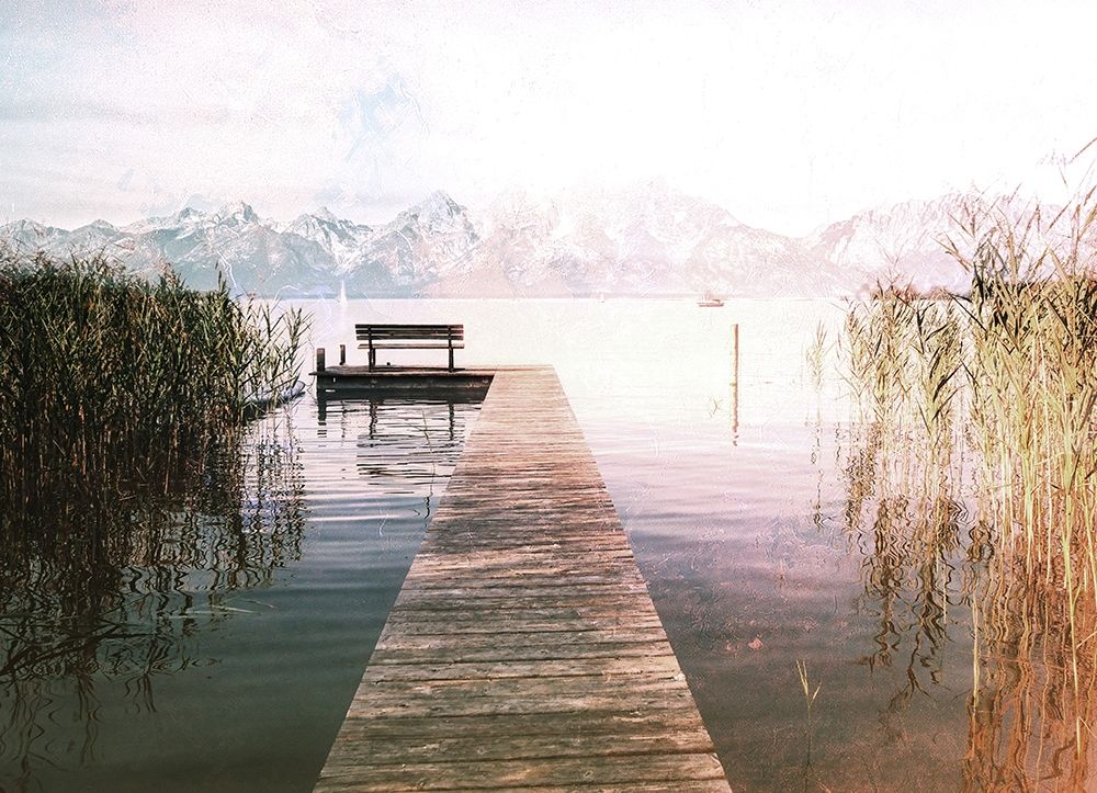 Dock To The Mountain art print by Milli Villa for $57.95 CAD