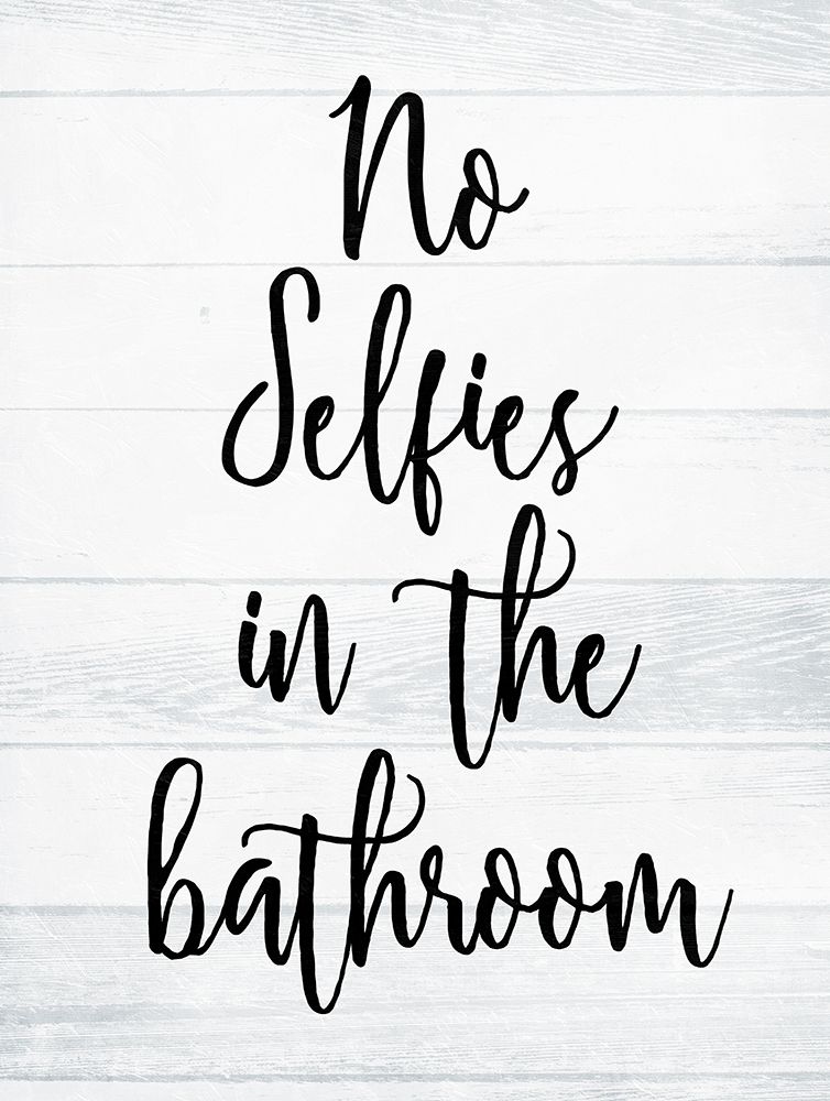 No Selfies White Wash art print by Milli Villa for $57.95 CAD