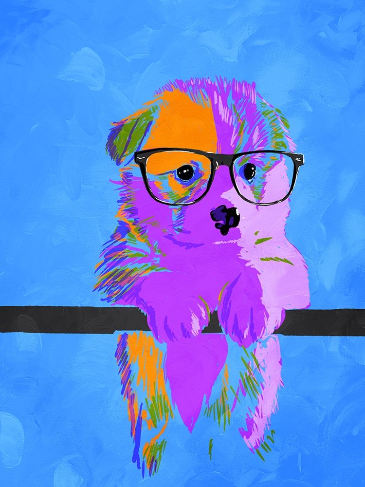 Puppy Vision V2 art print by Milli Villa for $57.95 CAD