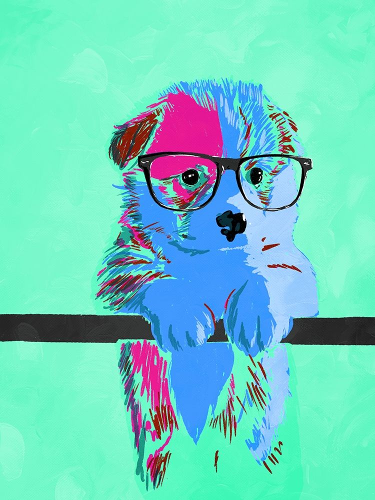 Puppy Vision V3 art print by Milli Villa for $57.95 CAD