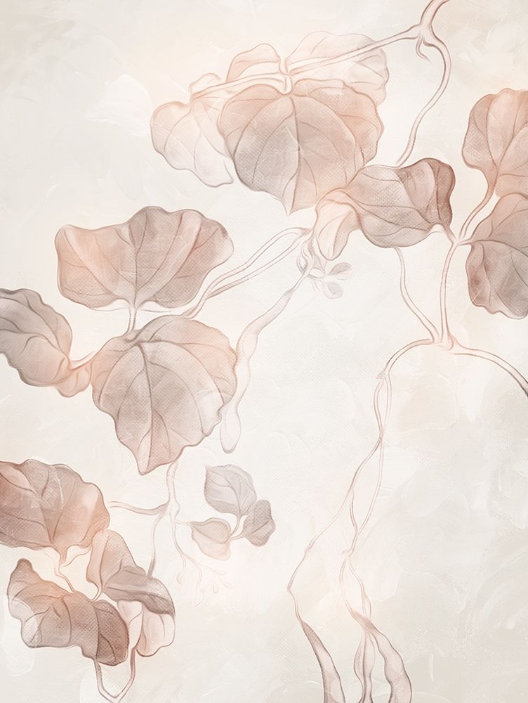 Soft Boho Leaves 1 art print by Milli Villa for $57.95 CAD