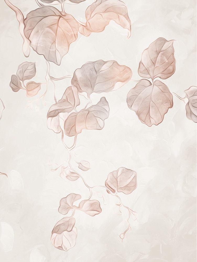 Soft Boho Leaves 2 art print by Milli Villa for $57.95 CAD
