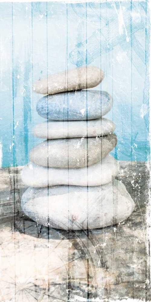 Stacked Rocks At Sea art print by Milli Villa for $57.95 CAD