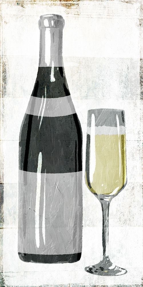 Champagne With Bottle art print by Milli Villa for $57.95 CAD