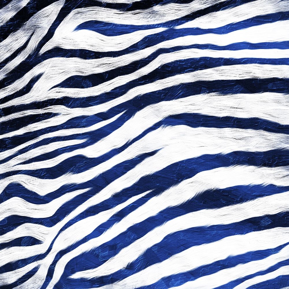 Indigo Zebra art print by Milli Villa for $57.95 CAD