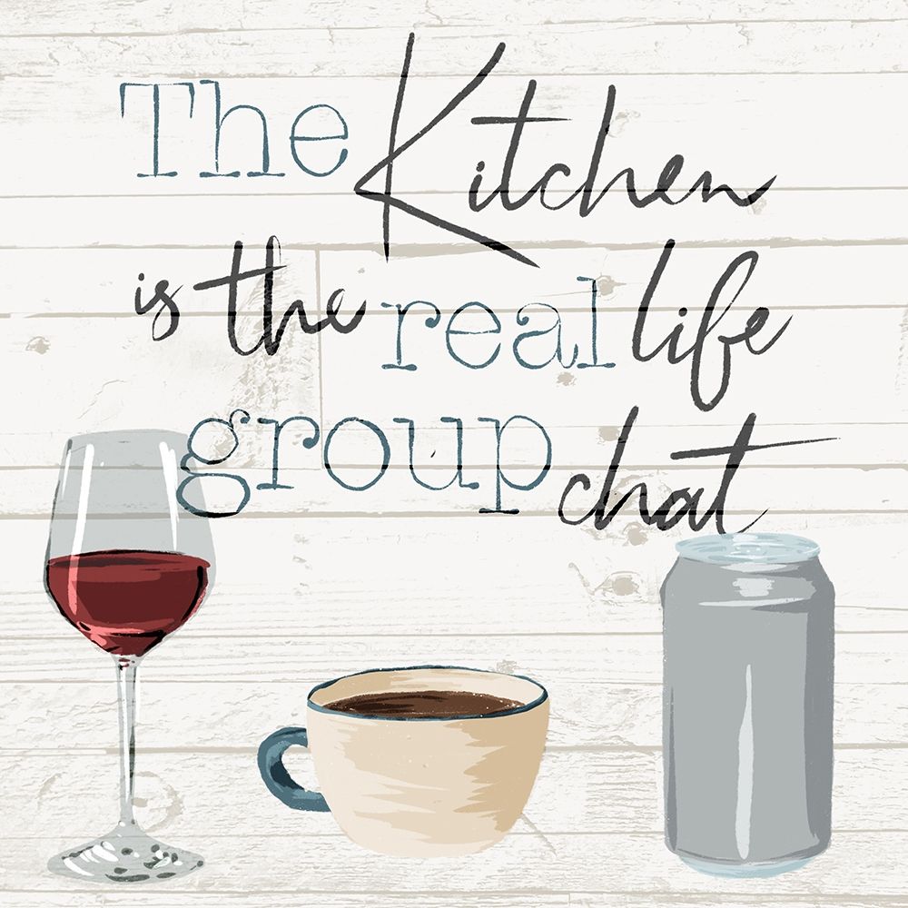 Kitchen Group Chat art print by Milli Villa for $57.95 CAD