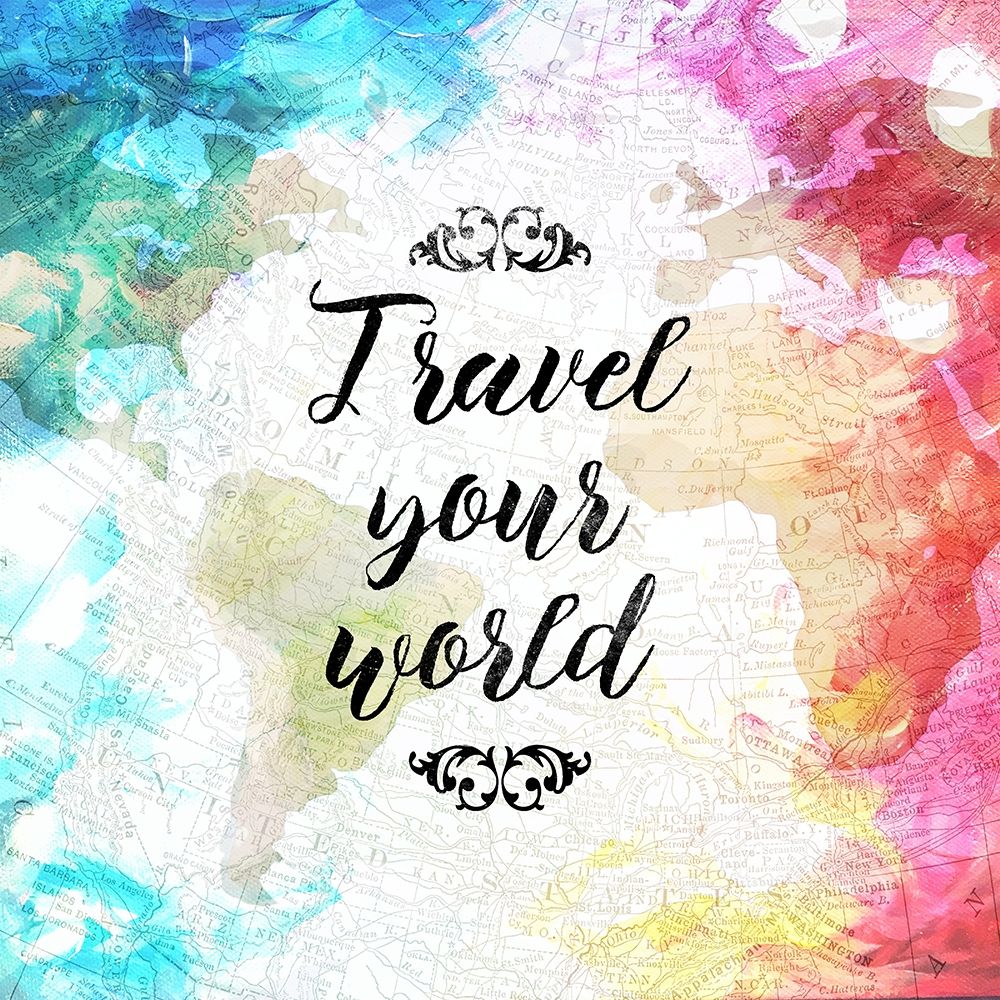 Travel Your World art print by Milli Villa for $57.95 CAD