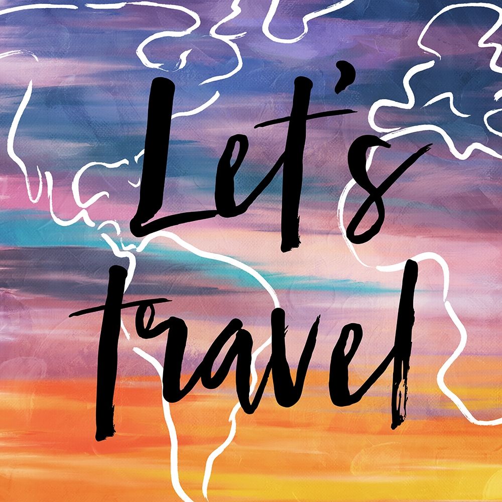 Lets Travel art print by Milli Villa for $57.95 CAD